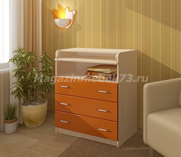 Комод Пеленальный Малыш МДФ (Ш-800 х  В-1020 х Г-470/700 мм)/Разные Цвета