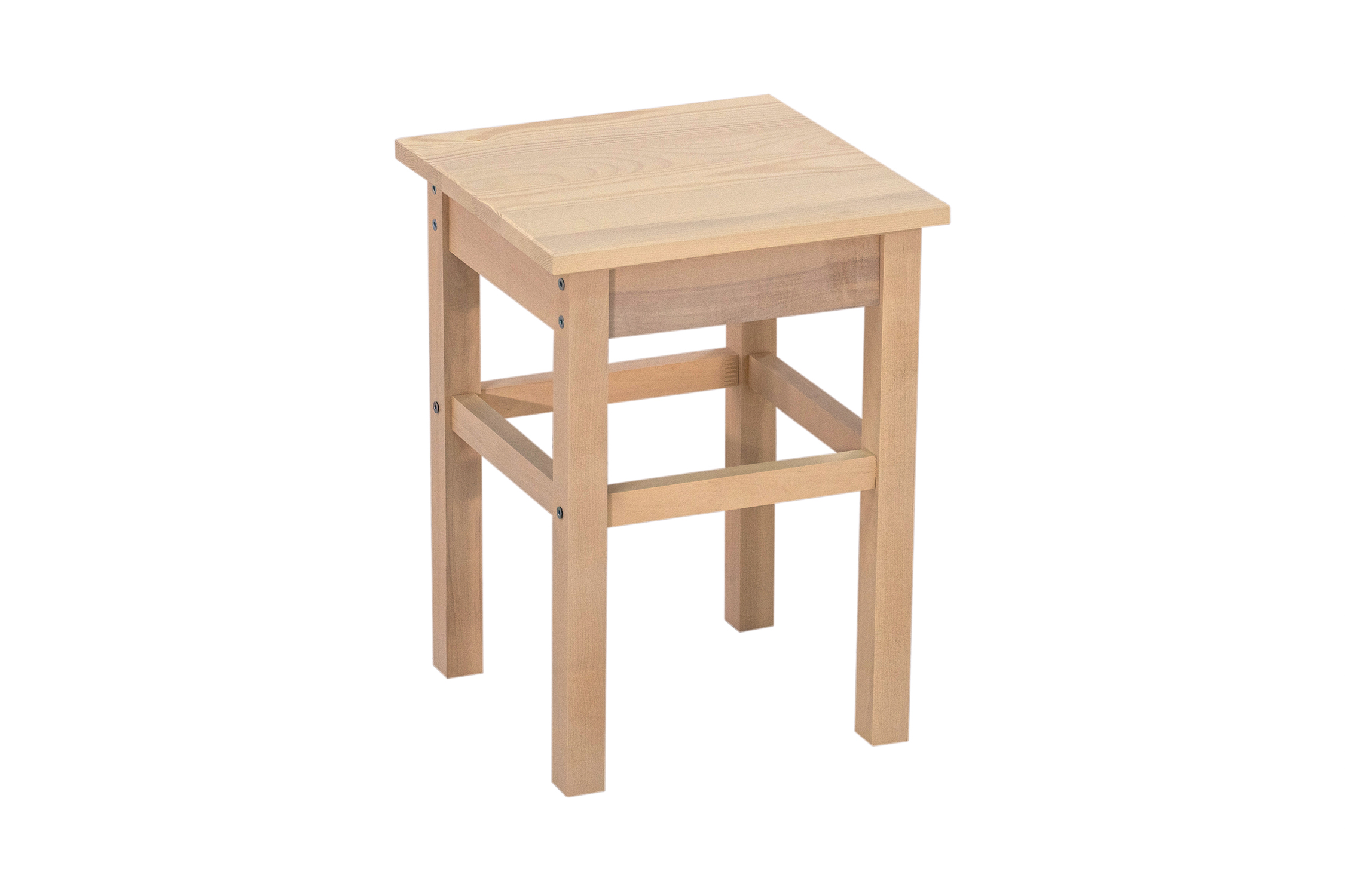 Табурет на прямых ножках массив выбеленная береза