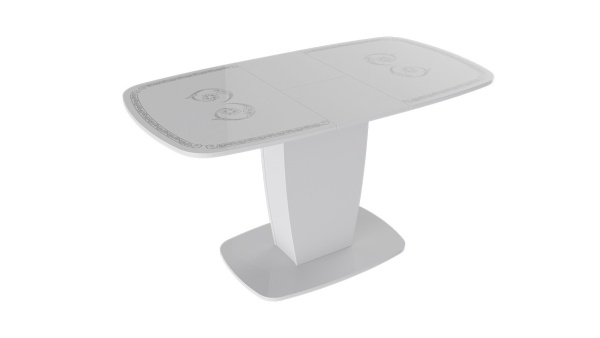 Стол Раздвижной «Аризона» Тип 2 Белый Глянец Разный Принт/Д-1100/1420 мм x Ш-770 мм x В-750 мм