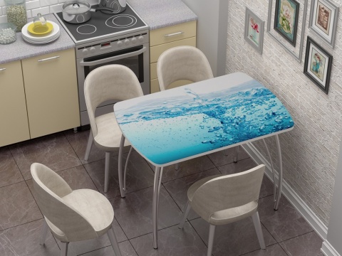 Стол Обеденный Бочонок Фотопечать (Ш-1100 х Г-700 х В-760 мм)/Разные Цвета