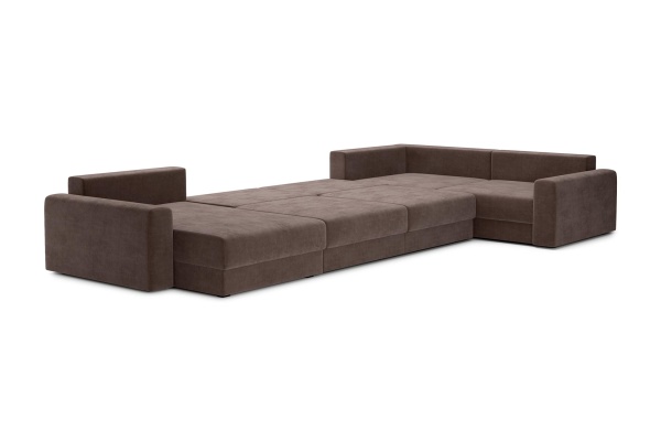 Диван п-образный тик-так Омега коричневый