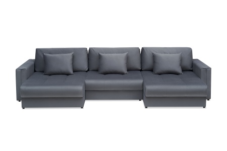 Диван п-образный тик-так Монарх М1О2 темно-серый