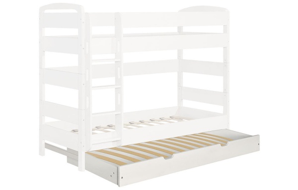 Детская Кровать Массив-Эко Школьник Двухъярусная/Разные Цвета Ш-860 х Г-2060 х В-1640 мм